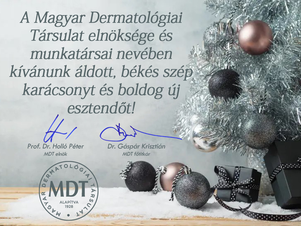 Áldott, békés, szép karácsonyt kíván az MDT elnöksége és munkatársai