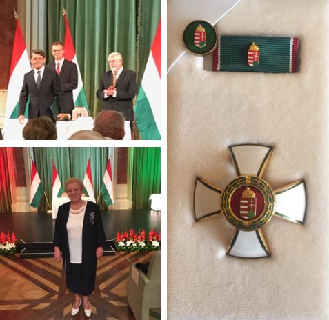 Magyar Érdemrend Tisztikereszt polgári tagozat kitüntetésben részesült Dr. Körner Anna és Prof. Dr. Barkai László